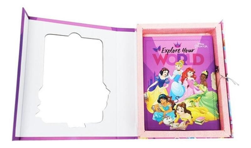 Imagem de Livro Diario Infantil Menina Feminina Magnetico Princesas