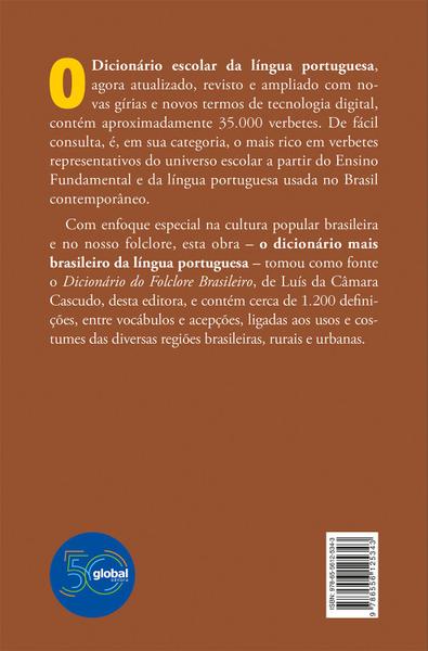 Imagem de Livro - Dicionário Escolar da Língua Portuguesa