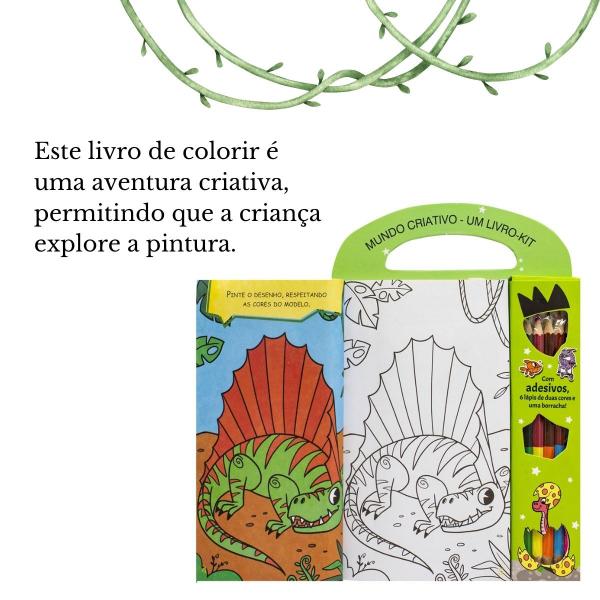 Imagem de Livro Dinossauro Atividades Desenho C/ Lápis E Acess. Lembrancinha Festa