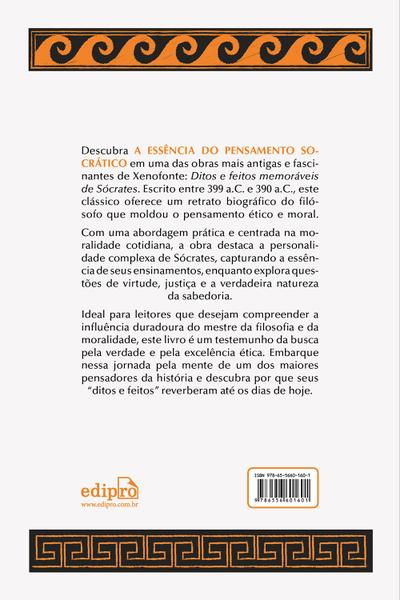 Imagem de Livro - Ditos e feitos memoráveis de Sócrates