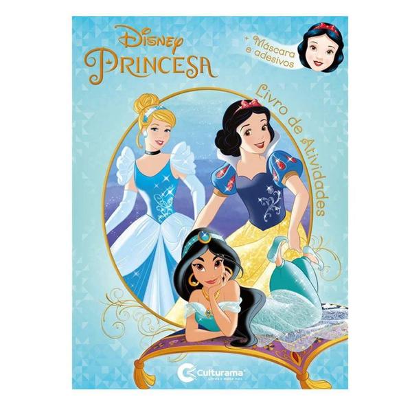 Imagem de Livro Diversão Com Adesivo -Princesas - 1 unidade - Disney - Rizzo