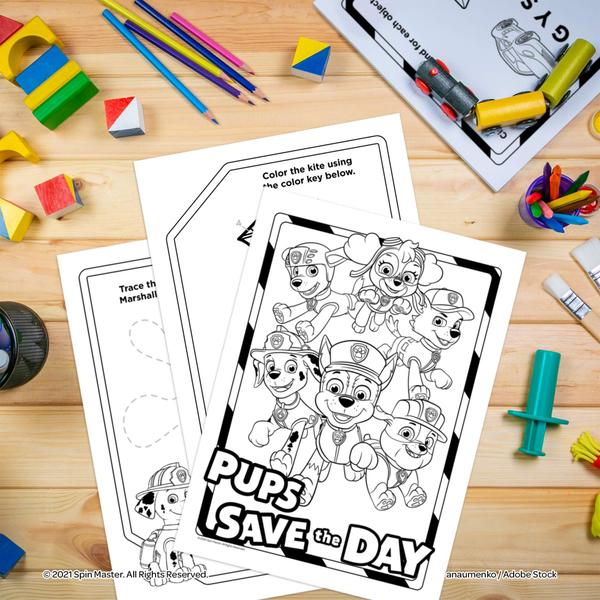 Imagem de Livro do jogo de colorir Bendon PAW Patrol w/ Mess Free Marker