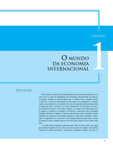 Imagem de Livro - Economia Internacional