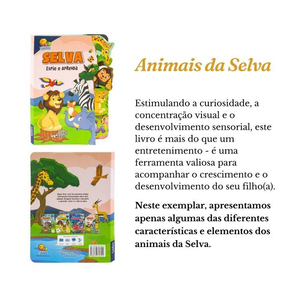 Imagem de Livro Espie e Aprenda: Animais da Selva Montessori - Todolivro