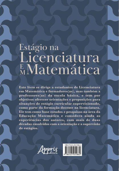 Imagem de Livro - Estágio na Licenciatura em Matemática