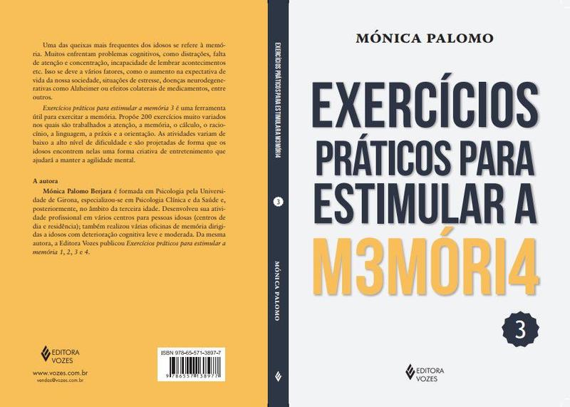 Imagem de Livro Exercícios Práticos para Estimular a Memória Vol. 3 Mónica Palomo