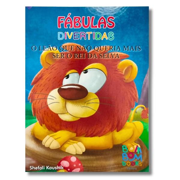 Imagem de Livro + Fantoche Fábulas Divertidas - O Leão Que Não Queria