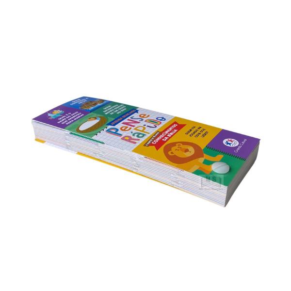 Imagem de Livro Flash cards Pense rápido Conhecimentos da Bíblia Infantil Perguntas Respostas Aprendizado Jogo Brinquedo