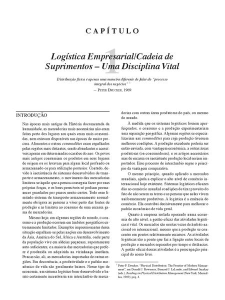 Imagem de Livro - Gerenciamento da Cadeia de Suprimentos/Logística Empresarial