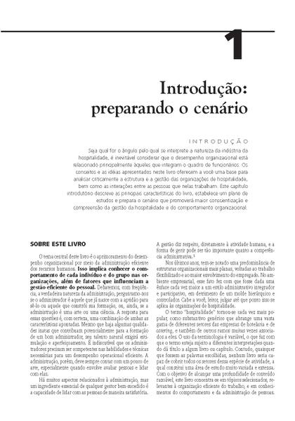 Imagem de Livro - Gestão da Hospitalidade e Comportamento Organizacional