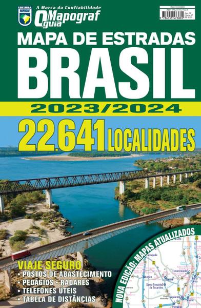 Imagem de Livro - Guia Mapograf Mapa de Estradas Brasil 2023/2024 - Espiral