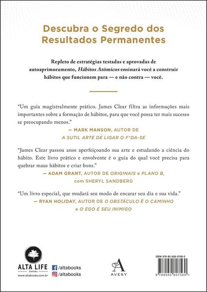 Imagem de Livro Hábitos Atômicos James Clear