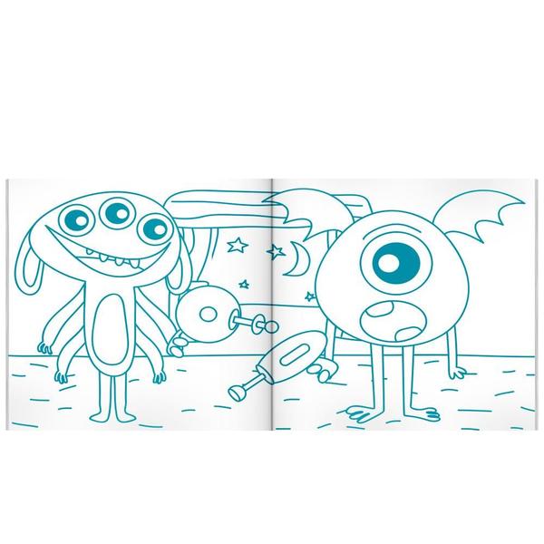 Imagem de Livro - Hora de Colorir com adesivos: Aliens