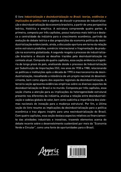 Imagem de Livro - Industrialização e desindustrialização no Brasil