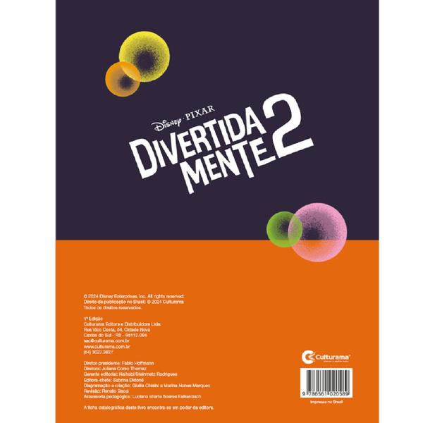 Imagem de Livro Ler e Colorir Divertida Mente 2 + 500 Adesivos Divertida Mente 2 Disney Pixar