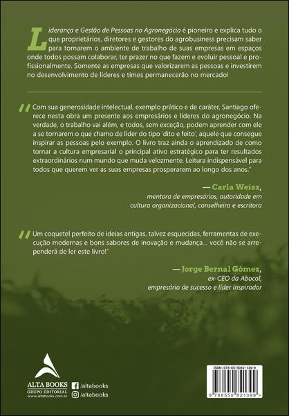 Imagem de Livro - Liderança e gestão de pessoas no agronegócio