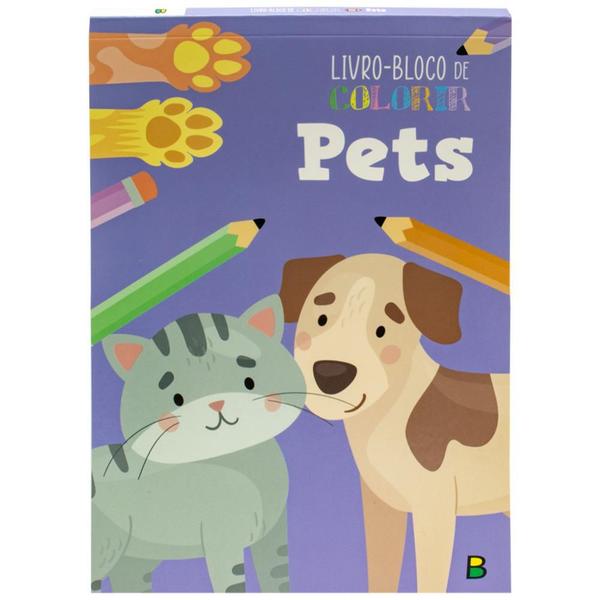 Imagem de Livro - Livro-BLOCO de Colorir - Pets