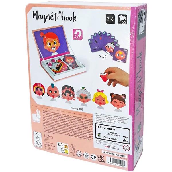 Livro magnetico crazy faces maped Imagem de Livro magnetico crazy faces maped