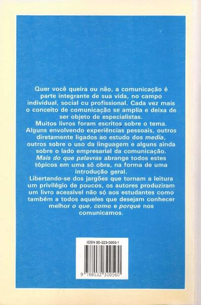 Imagem de Livro - Mais do que palavras