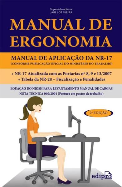 Imagem de Livro - Manual de ergonomia: Manual de aplicação da NR-17