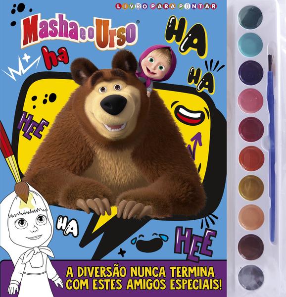 Imagem de Livro - Masha e o Urso Livro para Pintar com Aquarela