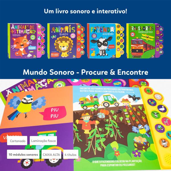 Imagem de Livro Mundo Sonoro - Procure & Encontre: Animais de Estimação Montessori - Todolivro