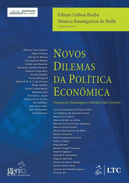 Imagem de Livro - Novos Dilemas da Política Econômica - Ensaios em Homenagem a Dionisio Dias Carneiro