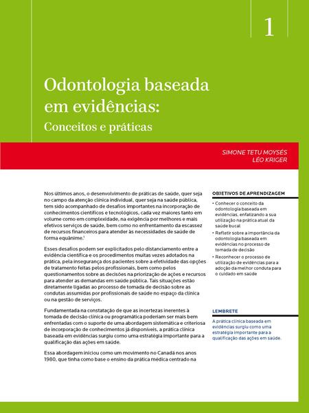 Imagem de Livro - Odontologia Baseada em Evidências e Intervenção Mínima em Odontologia