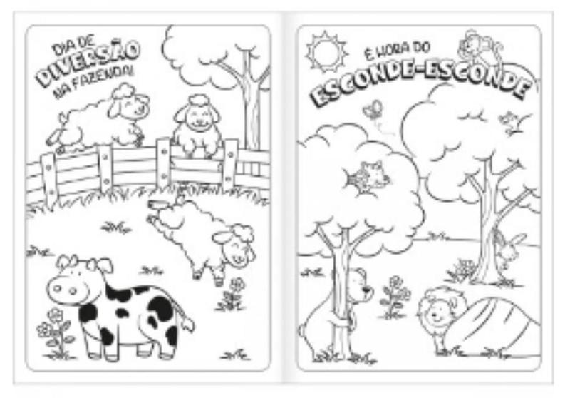 Imagem de Livro Para Colorir Animais 8 fls Tilibra