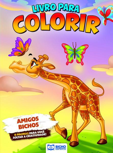 Imagem de Livro Para Colorir Animais Da Floresta - Amigos Bichos - Bicho Esperto