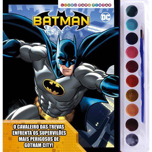 Imagem de Livro para Colorir Batman com Aquarela