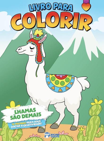 Imagem de Livro Para Colorir - Lhamas São Demais