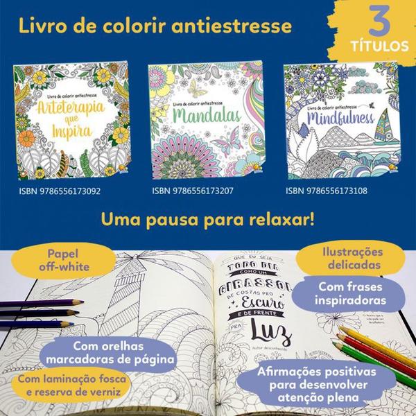 Imagem de Livro para pintar Mandalas Antiestresse Todo Livro