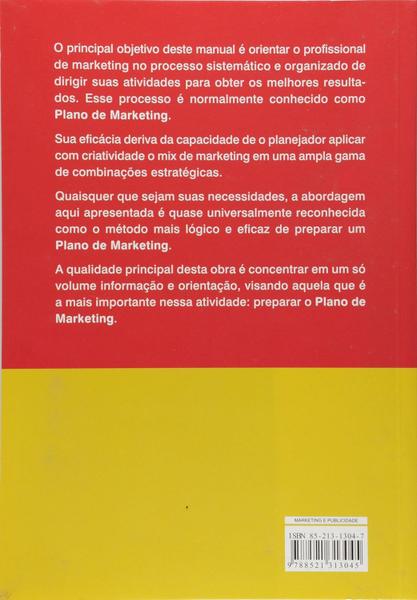 Imagem de Livro: Plano de Marketing Autor: Robert K. Skacel (Novo, Lacrado)