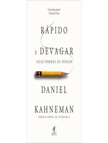 Imagem de Livro Rápido e Devagar Duas Formas de Pensar Daniel Kahneman