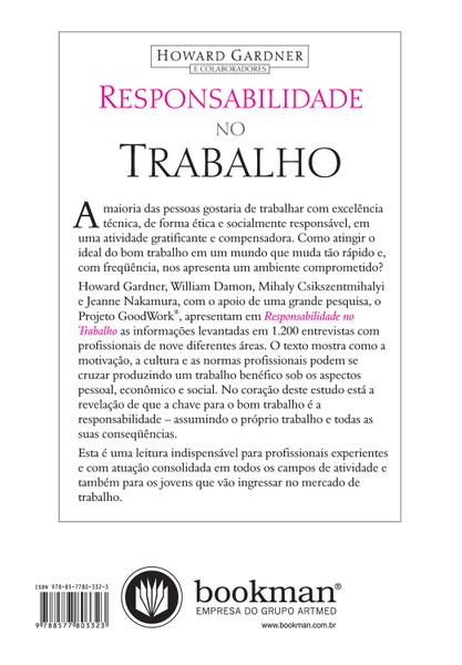 Imagem de Livro - Responsabilidade no Trabalho