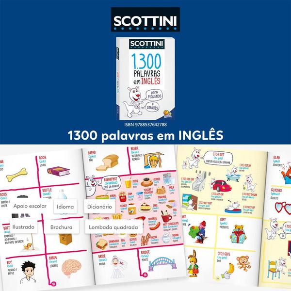 Imagem de Livro - Scottini 1300 Palavras em Inglês