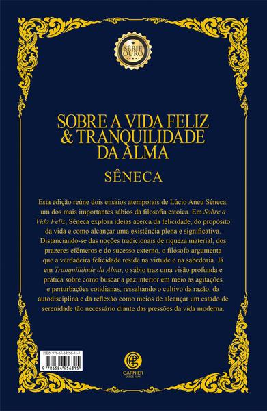 Imagem de Livro - Sobre a Vida Feliz & Tranquilidade da Alma - Edição de Luxo Almofadada