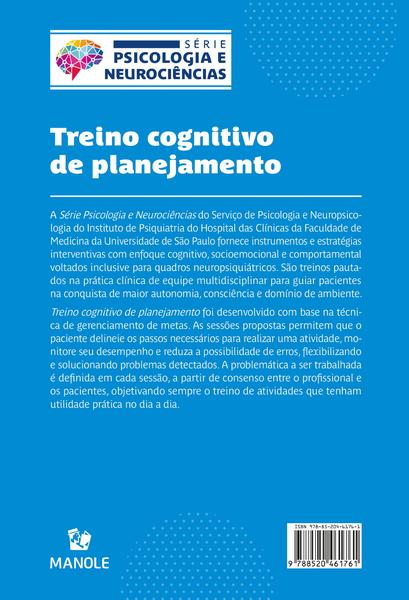 Imagem de Livro - Treino cognitivo de planejamento