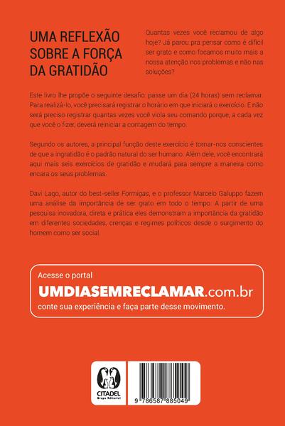 Livro - #umdiasemreclamar Imagem de Livro - #umdiasemreclamar