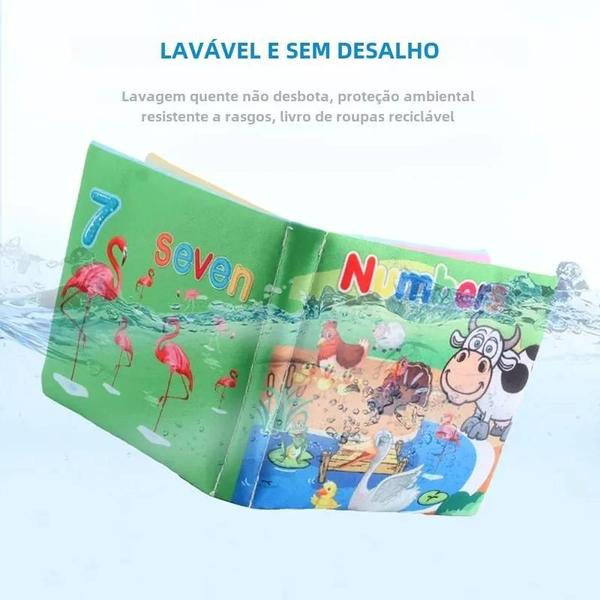 Imagem de Livros Educativos de Pano para Bebês - Frutas, Animais e Números