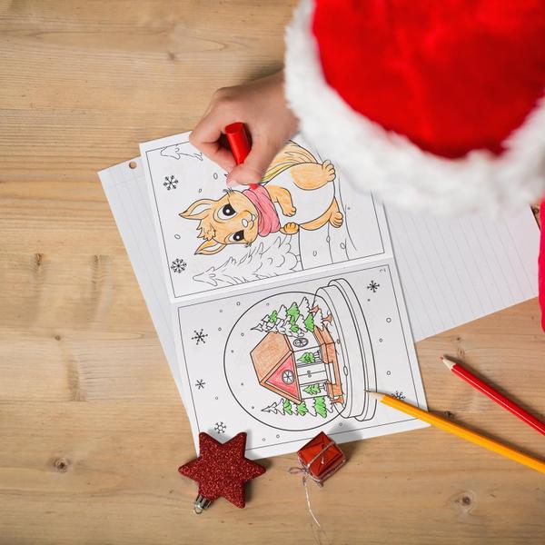 Imagem de Livros para colorir 90shine Winter Kids Christmas Party 24 unidades