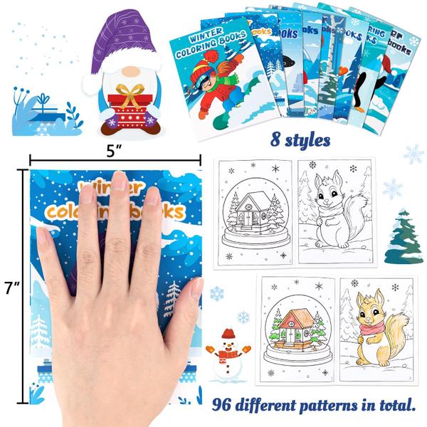 Imagem de Livros para colorir 90shine Winter Kids Christmas Party 24 unidades