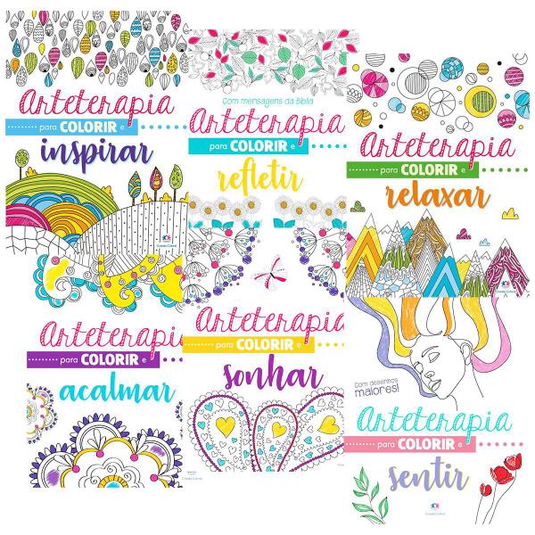 Livros Para Colorir Arteterapia Kit Com 6 Colorir Adulto - Ciranda Cultural Imagem de Livros Para Colorir Arteterapia Kit Com 6 Colorir Adulto
