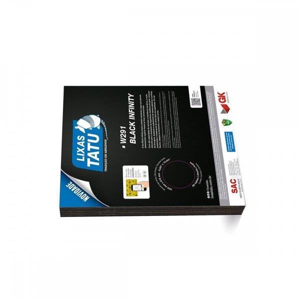 Imagem de Lixa Black Infinity Tatu 120 Agua/Ferro/Massa  W29101200025 . / Kit C/ 25