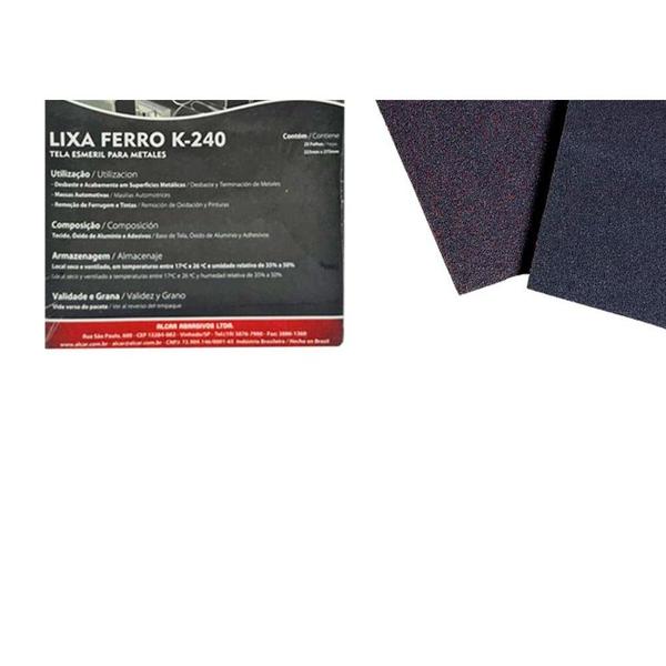 Imagem de Lixa De Ferro Alcar 150 C/25 (K240)