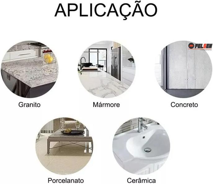 Imagem de Lixa Diamantada para polir porcelanatos marmores e granitos 100mm polimento cortes 45 graus