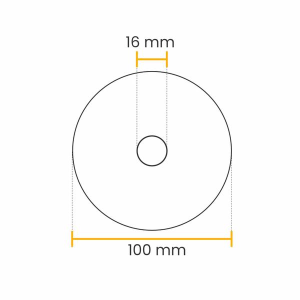 Imagem de Lixa Diamantada Sl Branca D100mm