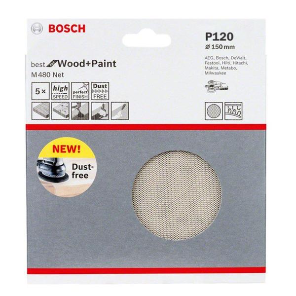 Imagem de Lixa Disco Jogo 6" G 120 Madeira 5 Pc  2608621164  - Bosch