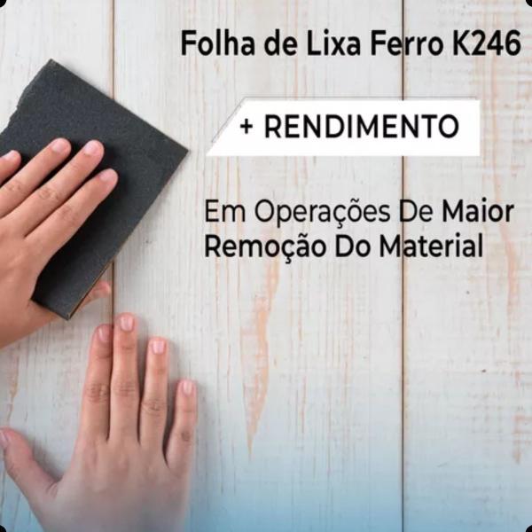 Imagem de Lixa Ferro Norton Grão 80 Pacote 25 Folhas K246